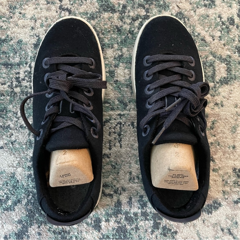 Allbirds Women’s Wool Pipers, Black, Size 8